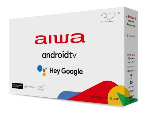 Imagen 1 de 4 de Televisor Smartv Aiwa 32 Pulgadas Android Tv