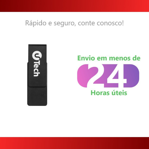 Imagem 2 de 5 de Pen Drive Utech 32gb Usb-a 2.0 Compatível Com Windows E Mac