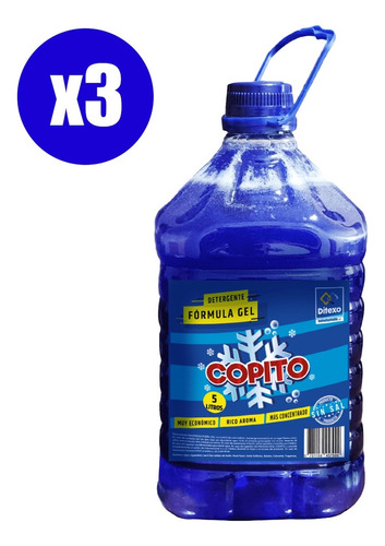 Detergente Copito 5 Litros Sin Sal X 3