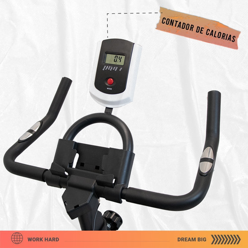 Imagen 4 de 6 de Bicicleta Para Hacer Ejercicio Spinning Fija Estática 6kg Ms