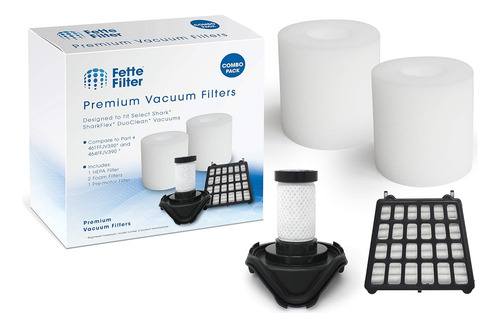 Kit De Filtro De Vacío Fette Compatible Con Shark Flex Duocl