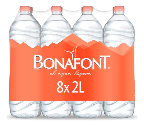 Bonafont Agua Natural De 2l 8 Piezas