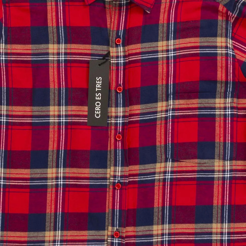 Camisa Leñadora Hombre Malik Cero Es Tres