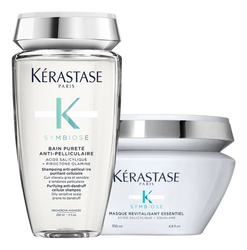 Kit Shampoo Y Mascarilla Anticaspa Kerastase Symbiose 250 Ml