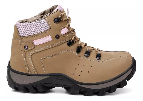 Bota Coturno Adventure Feminina 100% Couro Legítimo Promoção