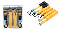Comprar Set 4 Lingas 250 Kilos Amarre Con Rachet 4.5 Mts X 2.5 Cm