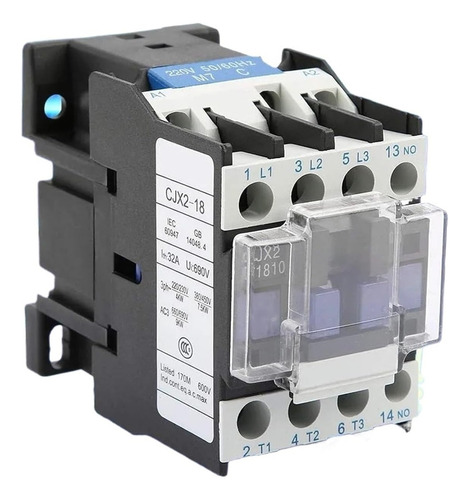 Contactor Ac Cjx2-3210 Bobina 220v 50/60hz 3 Polos