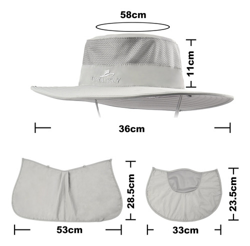 Gorra De Pesca Con Protección Solar Upf 50 Y Tela De Cuello