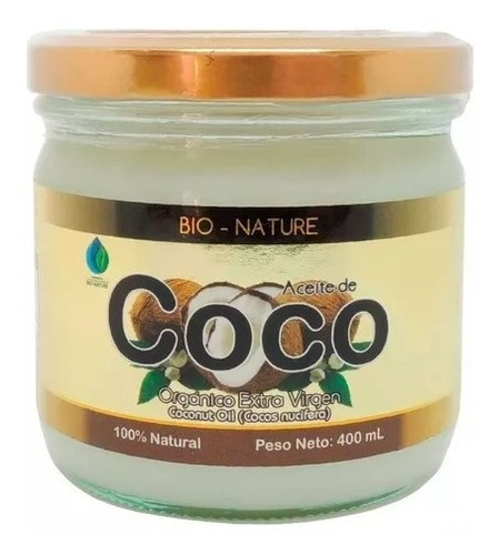 Aceite De Coco Organico 400 Ml - mL a $110
