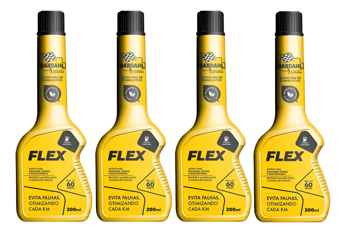 4 Aditivos Combustível Promax Flex 200ml Para Carros e Caminhonetes