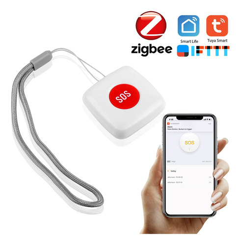 Tuya Zigbee Botón De Llamada Remoto Inalámbrico Sos/botón De