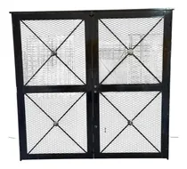 Comprar Puerta Reja Malla Reforzada Pesada Dos Cerraduras 180x200