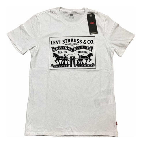 Playera Levi's Hombre Blanca Classic 224950046 Look Trendy