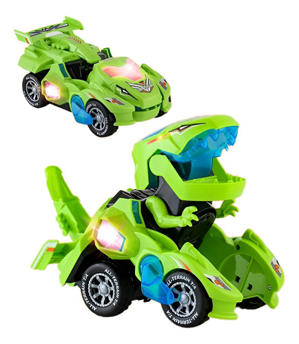 Juguete Dino-robot Con Luz Y Sonido