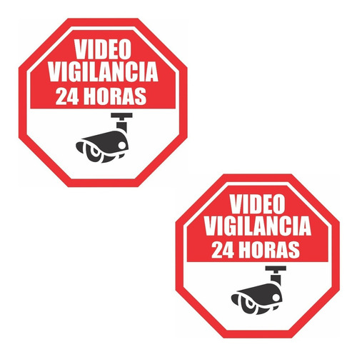 2  Señales Vigilancia/protegida/cámaras/alerta 20*20 Mod.v03