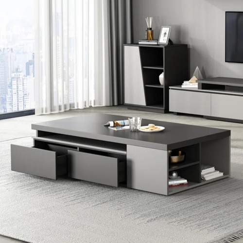 Mesa De Centro Moderna Extensible Beberly Negro Tu Mesita