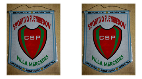 Banderin Grande 40cm Sportivo Pueyrredon Villa Mercedes