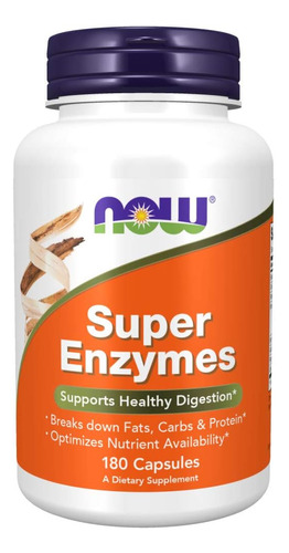 Super Enzymes Now Foods Bromelina Bilis De Buey 180 Cap