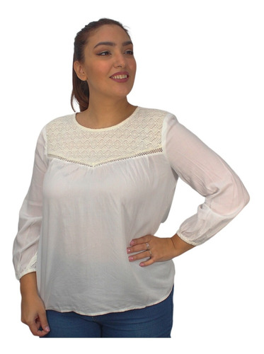 Blusa Old Navy Viscosa C/ Tul Importada Casual Urbano Divina