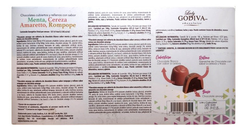 Lady Godiva Chocolates Surtidos Cubiertos Y Rellenos Sabores