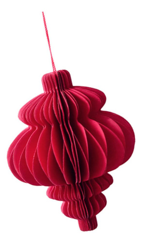 2 Adorno De Panal De De Navidad, Adorno De Panal De De Rojo
