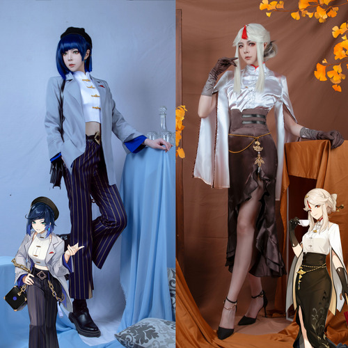 Peluca Genshin Impact Ningguang Yelan Pizza Hut Para Cosplay