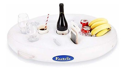 Feebria Soporte Para Bebidas Flotante Inflable Con 9 Agujero