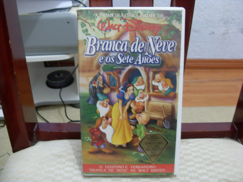 Vhs Branca De Neve E Os Sete Anões A Primeira Obra Prima De