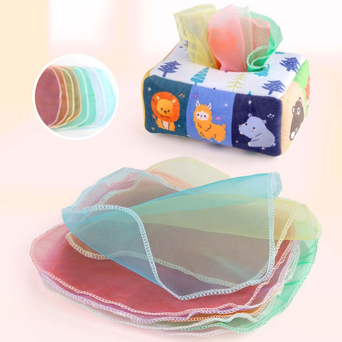 Paquete De 2 Cajas De Pañuelos For Montessori Juguetes De
