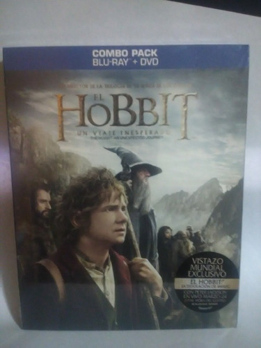 El Hobbit Un Viaje Inesperado/ Blu Ray + Dvd/ Nuevo