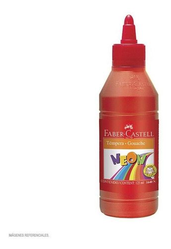 Tempera Neon Rojo 250ml Faber-castell