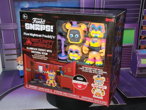 Figura Glamrock Freddy With Dressing Room Fnaf Funko Snaps