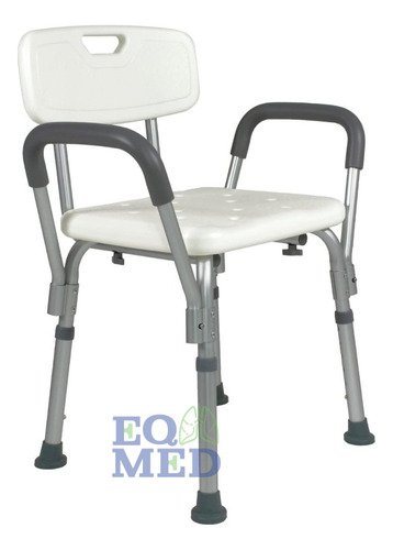 Medline Mds89745ra Silla De Regadera Con Reposabrazos Acolch