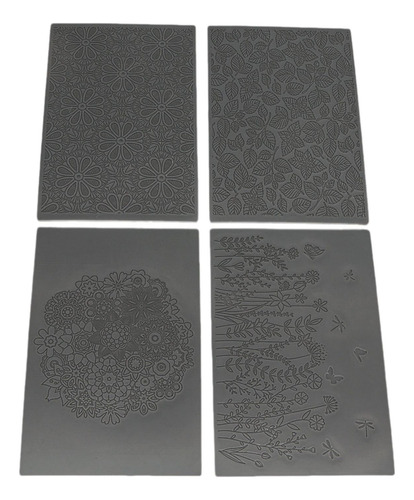 4 Uds. Hojas De Textura De Arcilla Esteras De Textura
