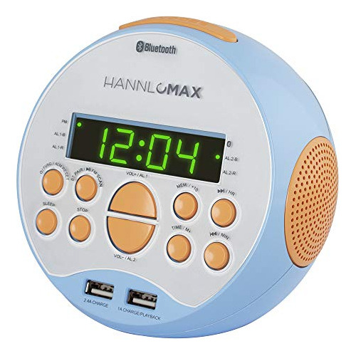 Radio Reloj Despertador Hx-129cr. Radio Fm Pll, Pantall...