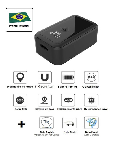 Imagem 2 de 10 de Rastreador Localizador Gps Real Time Portátil Gf22 Satelite