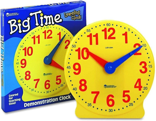 Learning Resources Big Time Learning Clock Reloj Analógico