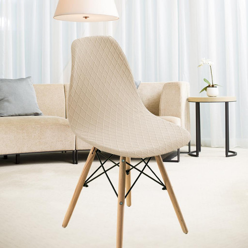 2 Cubierta De La Silla Del Comedor De La Sala De Estar Beige