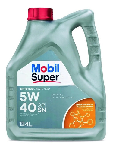 Imagen 1 de 2 de Aceite 5w40 4 Litros Sintetico Promo Mobil - Tyt