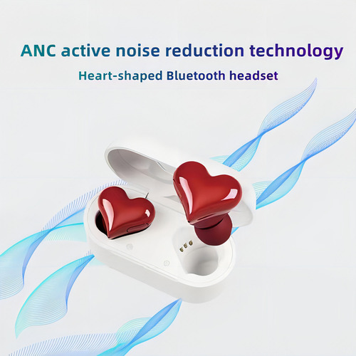 Auriculares Bluetooth TWS Heartbuds In-Ear Corazón Rojo