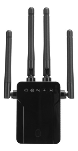 Amplificador De Señal Wifi Repetidor Inalámbrico Negro De Do