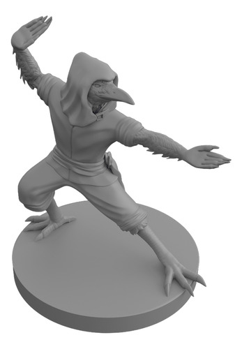 Miniaturas Dnd: Kenku Monk 2 W Hood