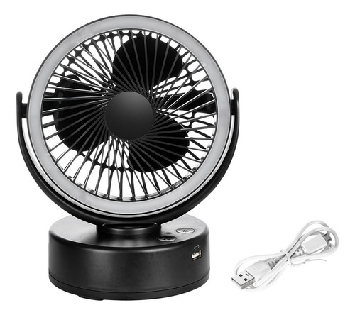Ventilador De Camping Con Batería Q De 7200 Mah Con Linterna