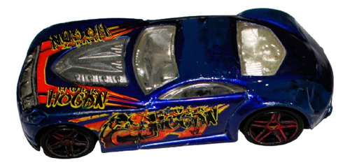 Auto Metal Hulk Hogan  Azul  7 X 3 Cm