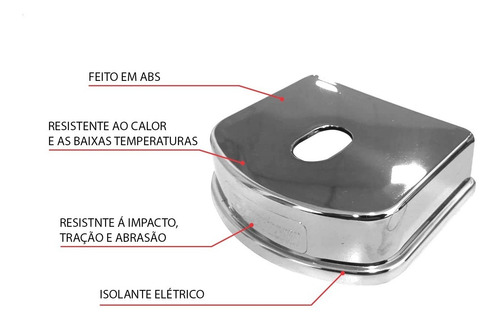 Kit Para Engate Com Bola, Capa Inox, Tomada Cromada, Chicote