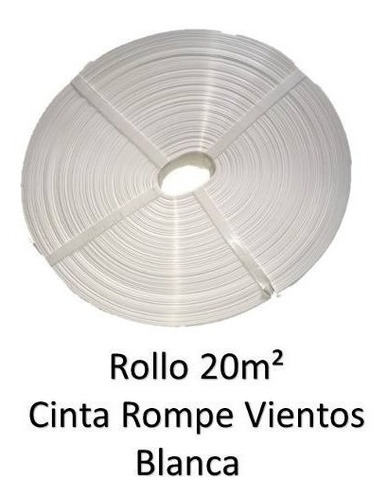 Cinta Rompe Viento Blanco P  Malla Ciclonica Priv 20m2 Bl20