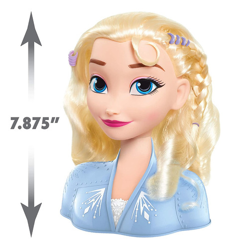 Princesa Elsa Cabeza Para Peinar 14 Accesorios Disney