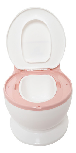Asiento Entrenador Bacinica Con Reductor KIDDOS - Rosa Liso, Depósito Extraíble, Fácil De Usar y Limpiar Para Entrenamiento En El Baño Bebe Con Cepillo De Limpieza Incluido