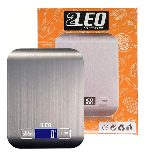 Balança Cozinha Fit Alimentos 10kg Aço Inox Visor Grande Capacidade Máxima 10 Kg