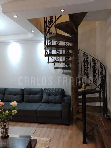 Imagem 12 de 15 de Sobrado Residencial - 3 Dormitórios - 2 Vagas - Churrasqueira - Otima Localização - Cf69887